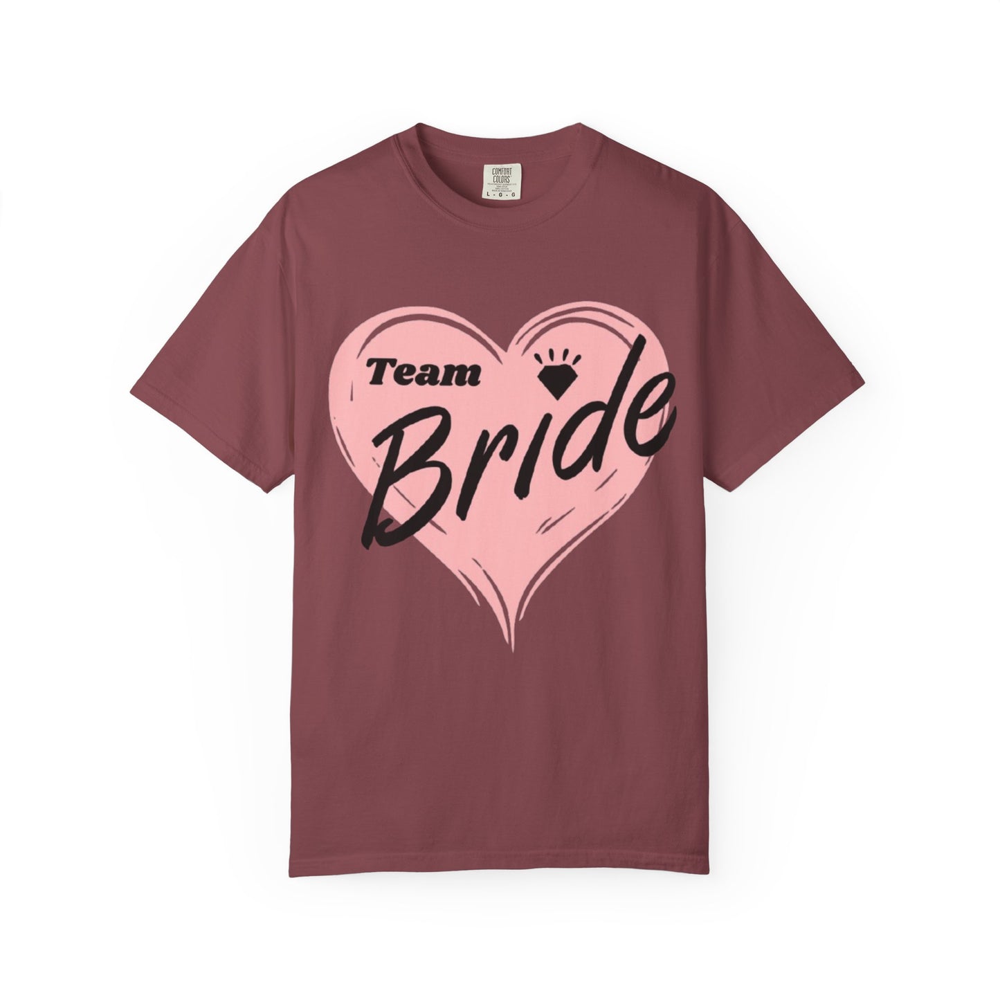 Team Bride Heart T-Shirt  Wedding Tee