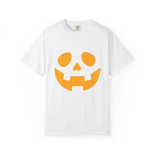 Halloween Orange Pumpkin Face T-Shirt, Unisex Tee