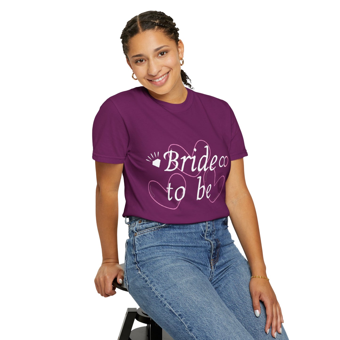 Bride To Be White Text Tshirt