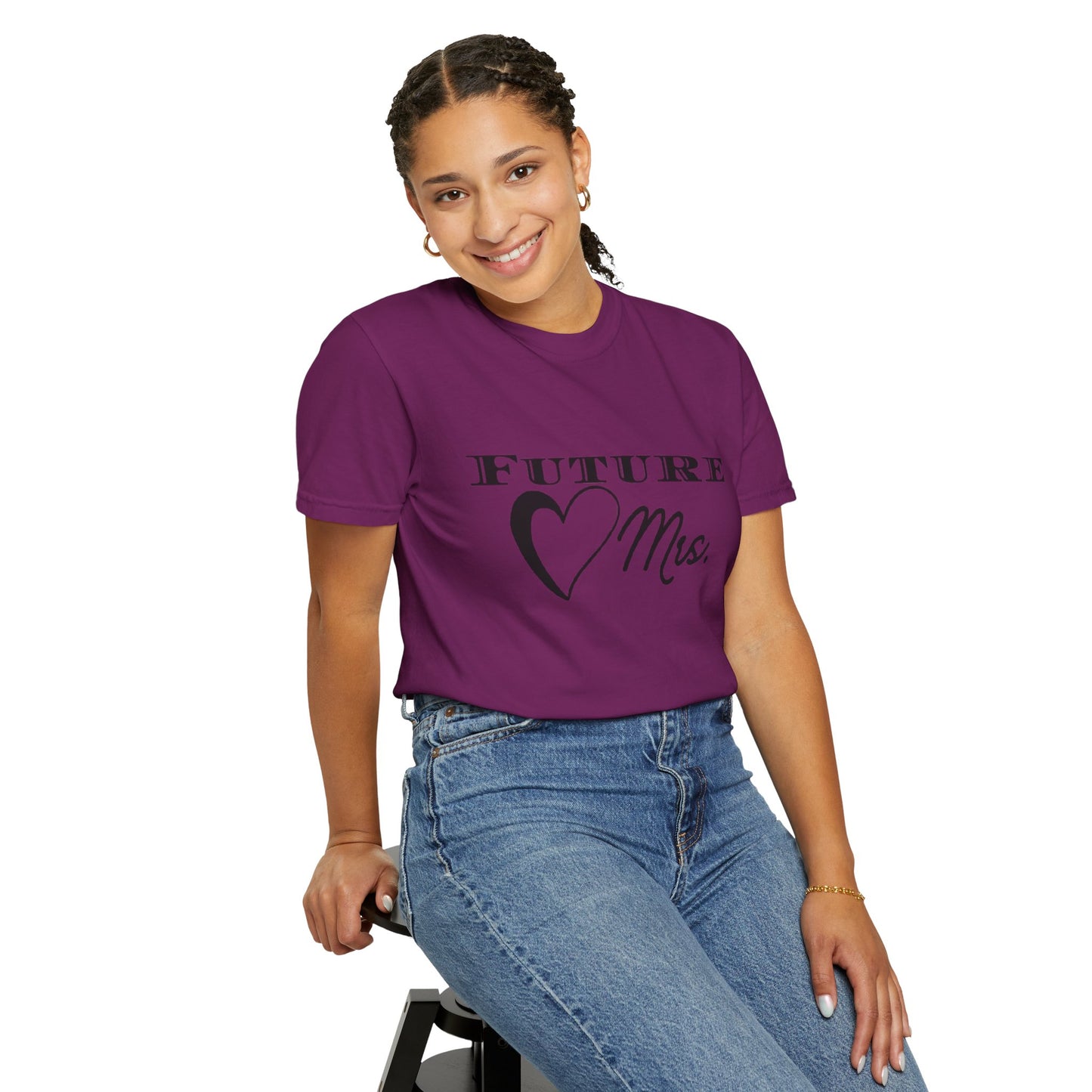 Future Mrs. Black Text T-shirt