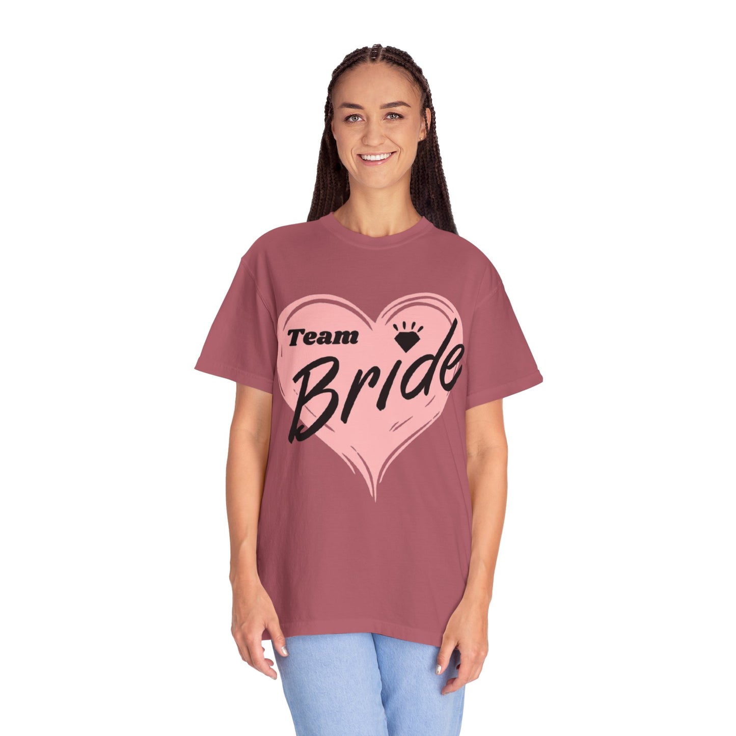 Team Bride Heart T-Shirt  Wedding Tee