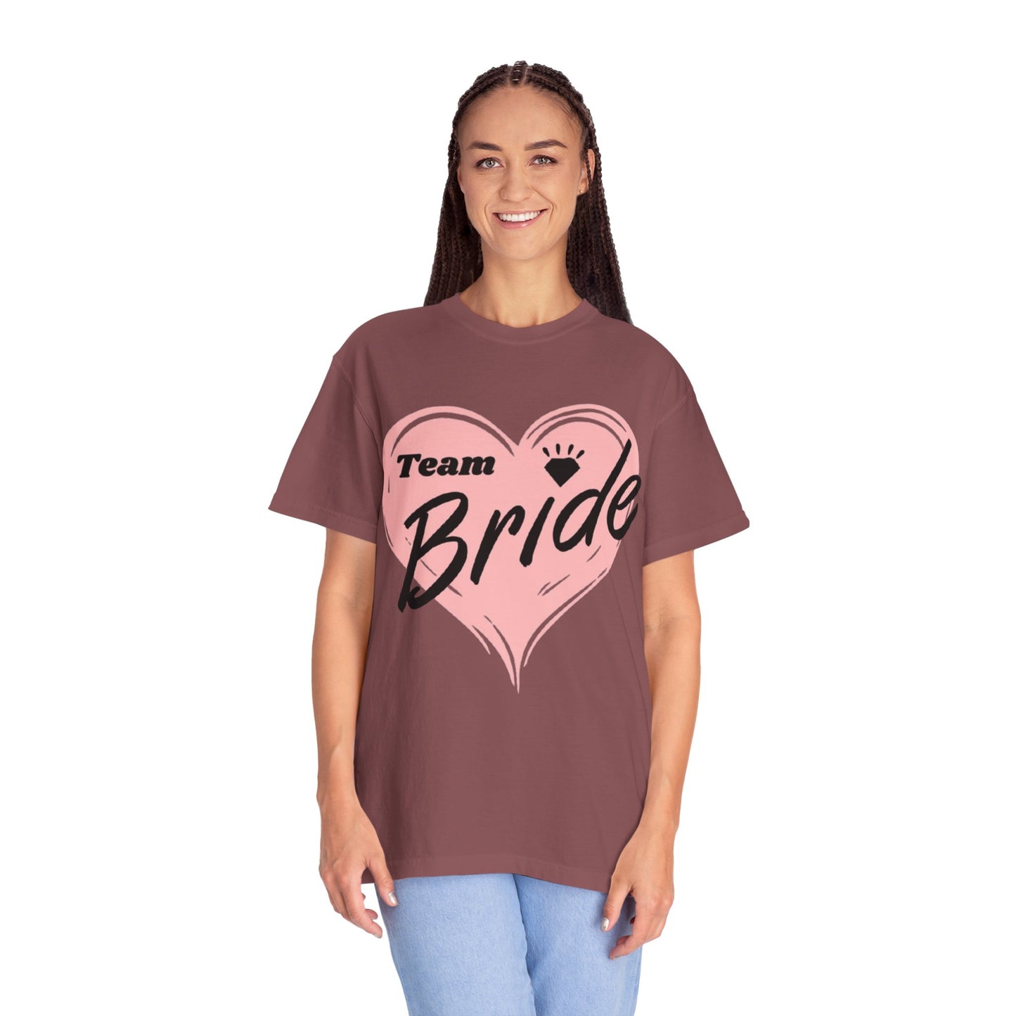 Team Bride Heart T-Shirt  Wedding Tee