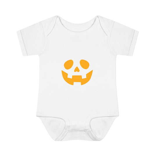 Spooky Halloween Infant Bodysuit (Orange)