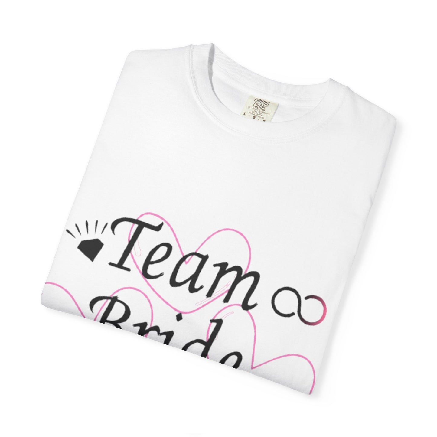Team Bride to Be Black Text T-Shirt