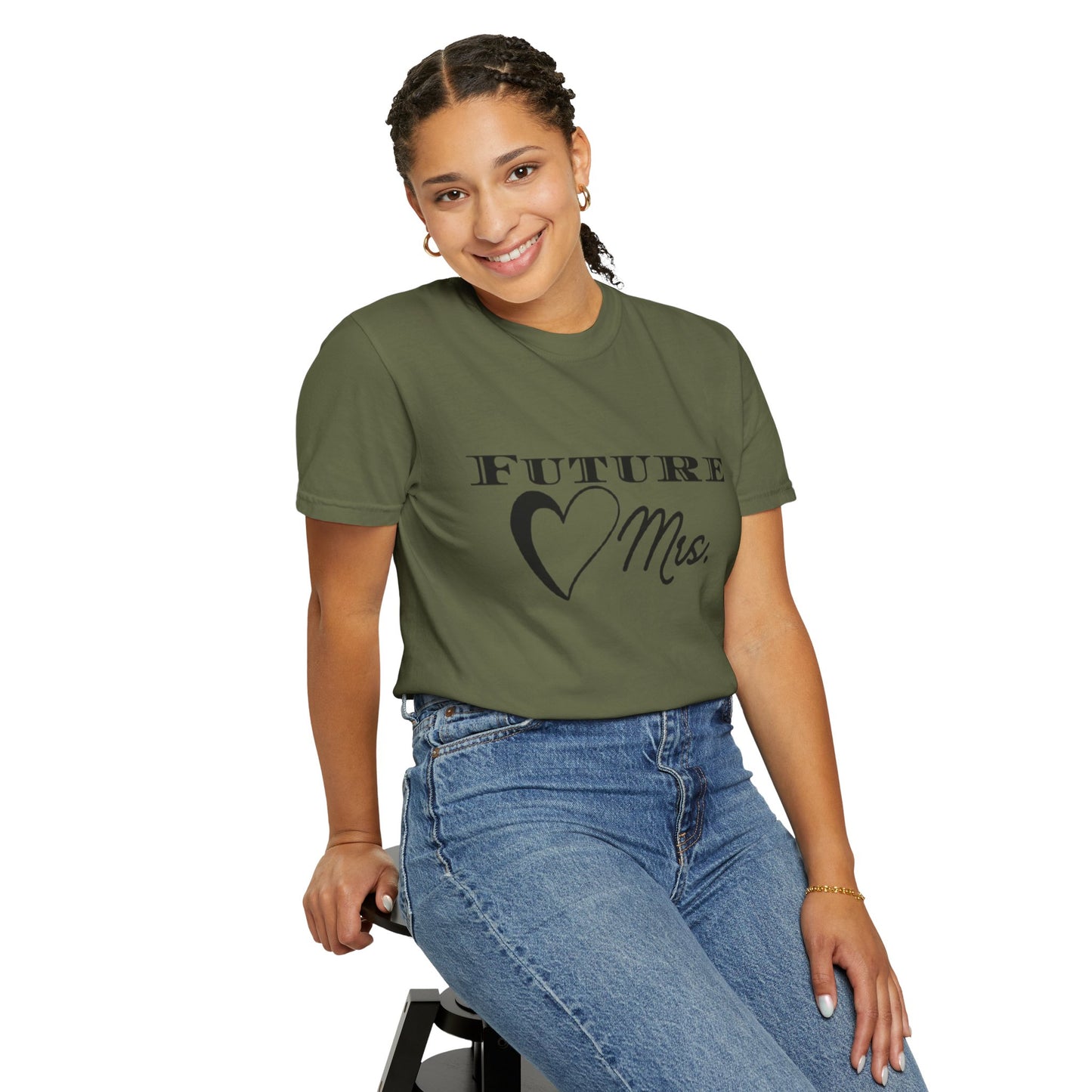 Future Mrs. Black Text T-shirt