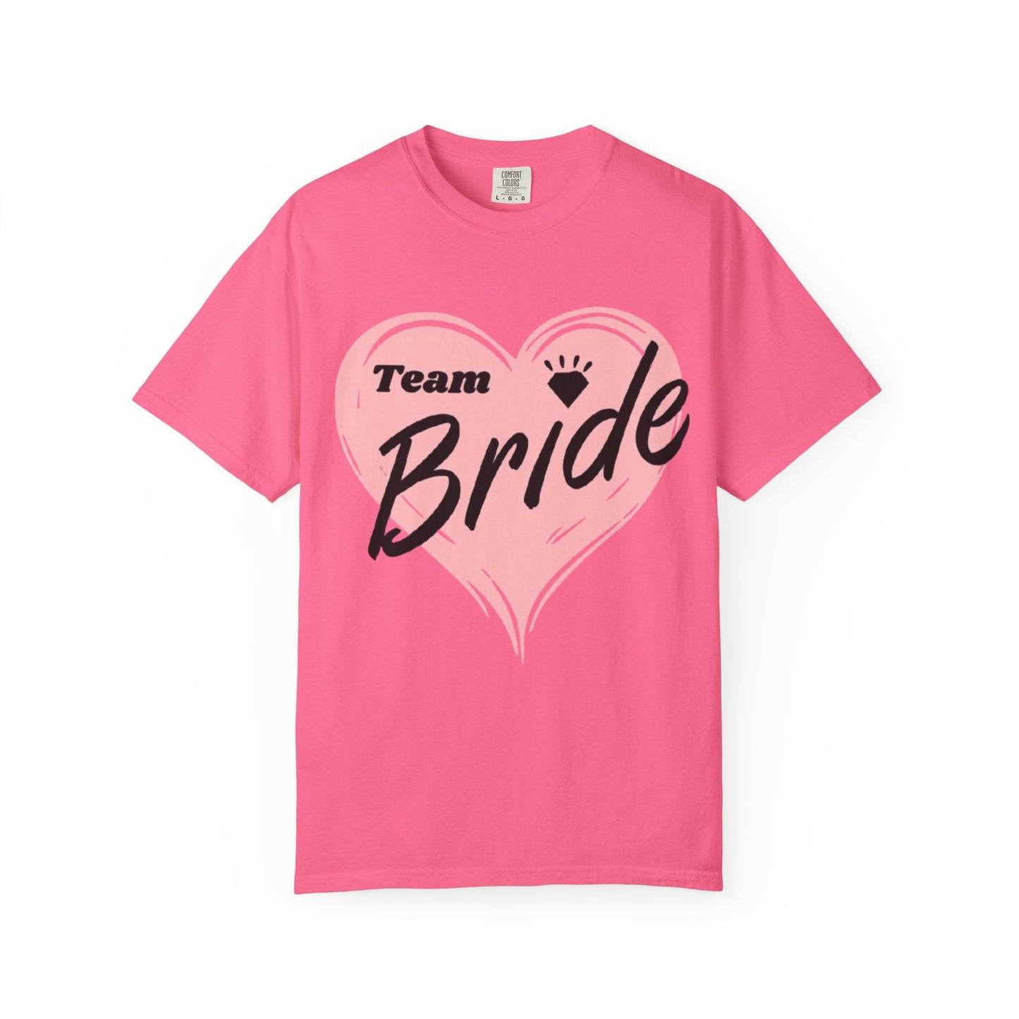 Team Bride Heart T-Shirt  Wedding Tee