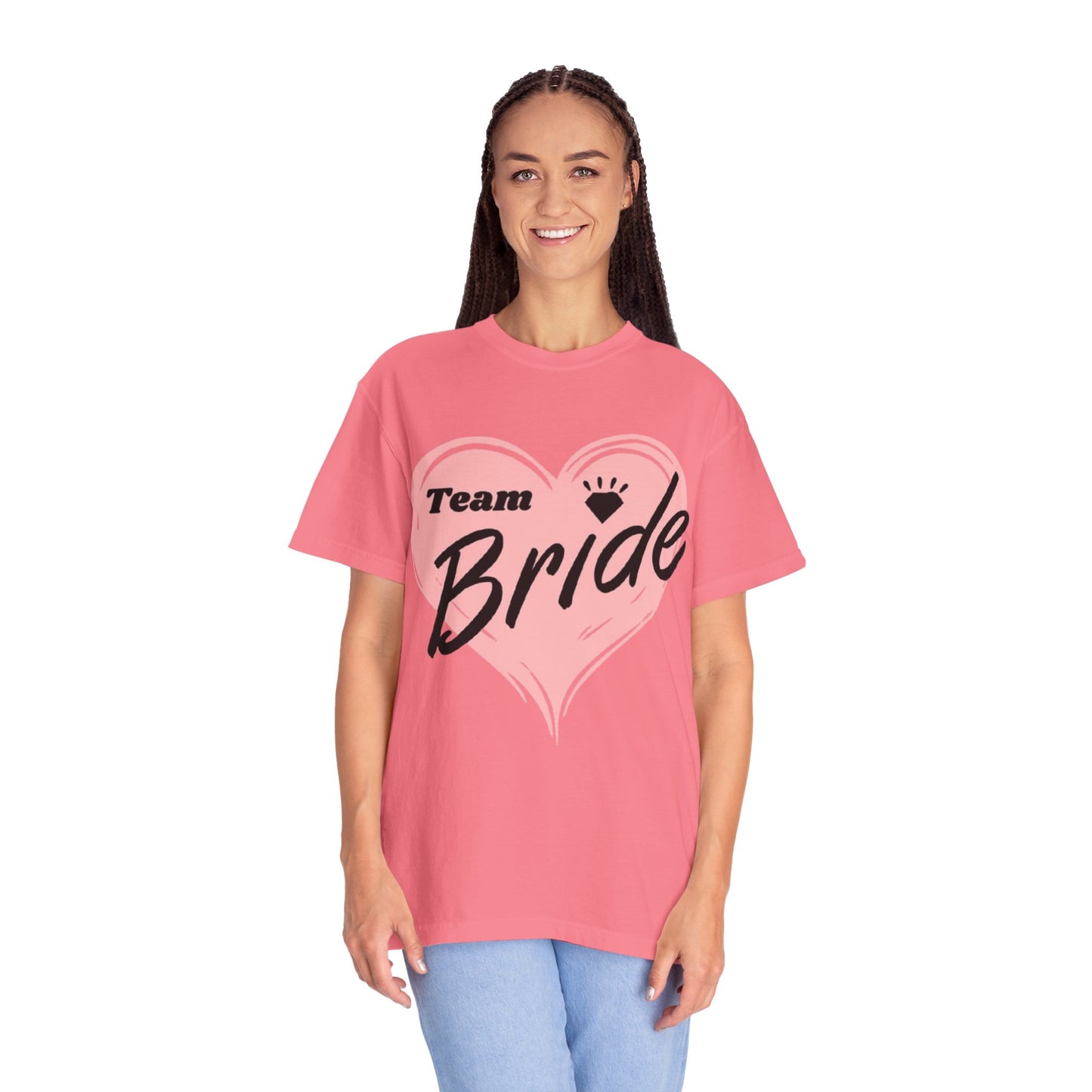 Team Bride Heart T-Shirt  Wedding Tee