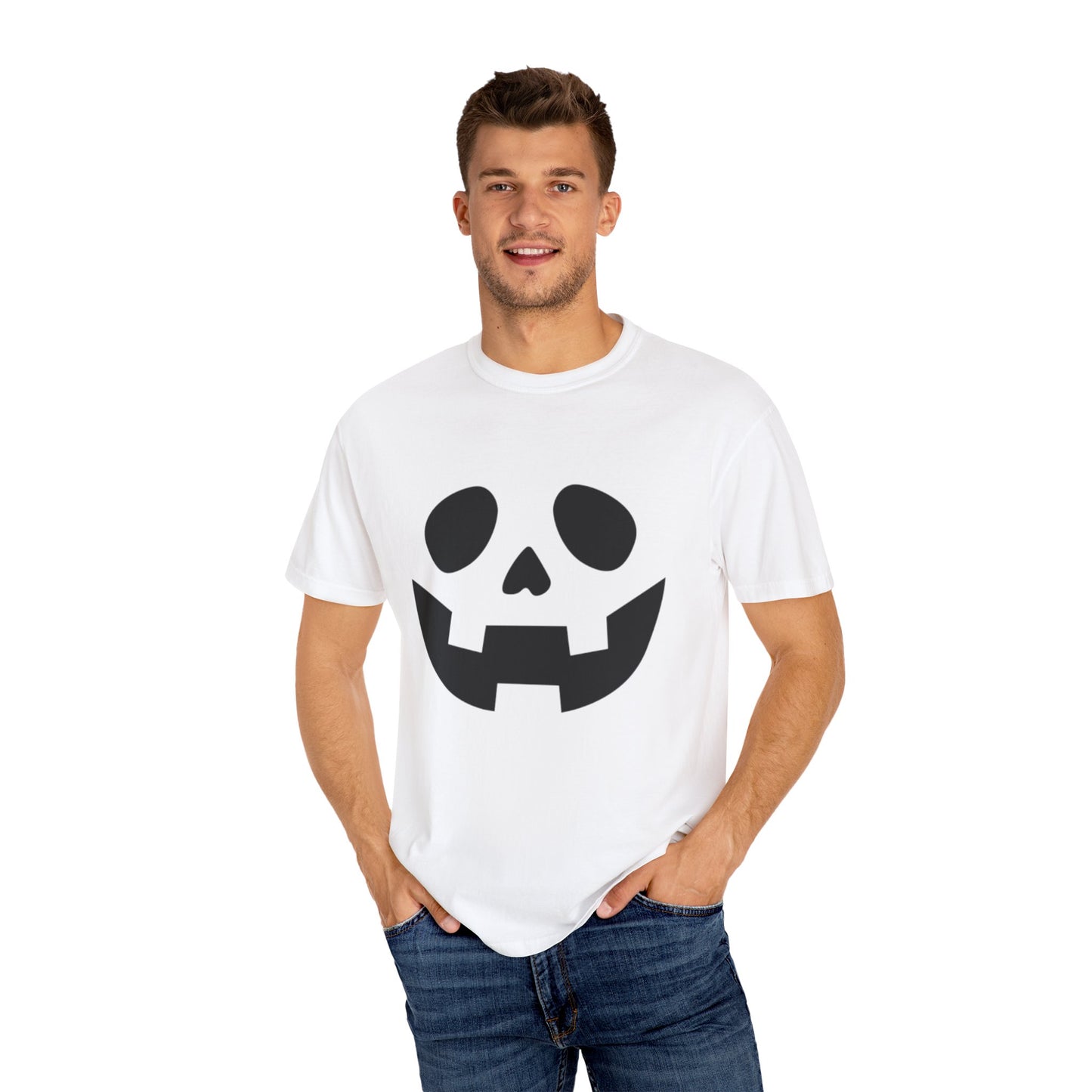 Halloween Black Pumpkin Face T-Shirt