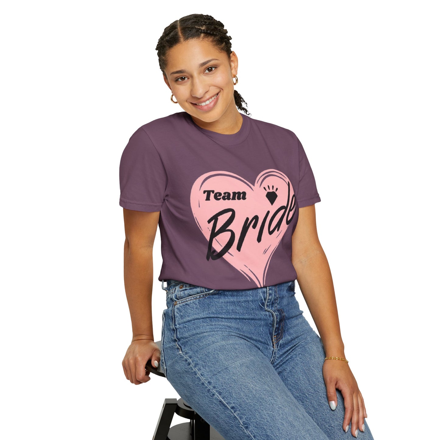 Team Bride Heart T-Shirt  Wedding Tee