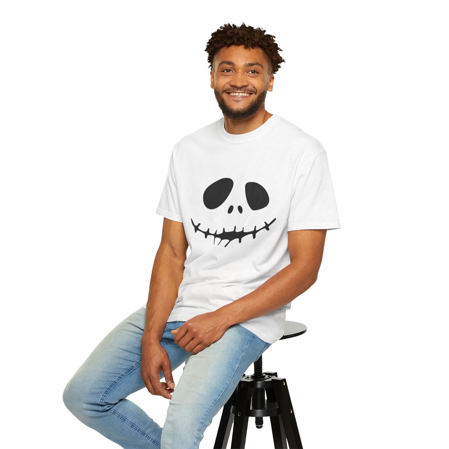 Skull Graphic Tee, Unisex Halloween T-Shirt