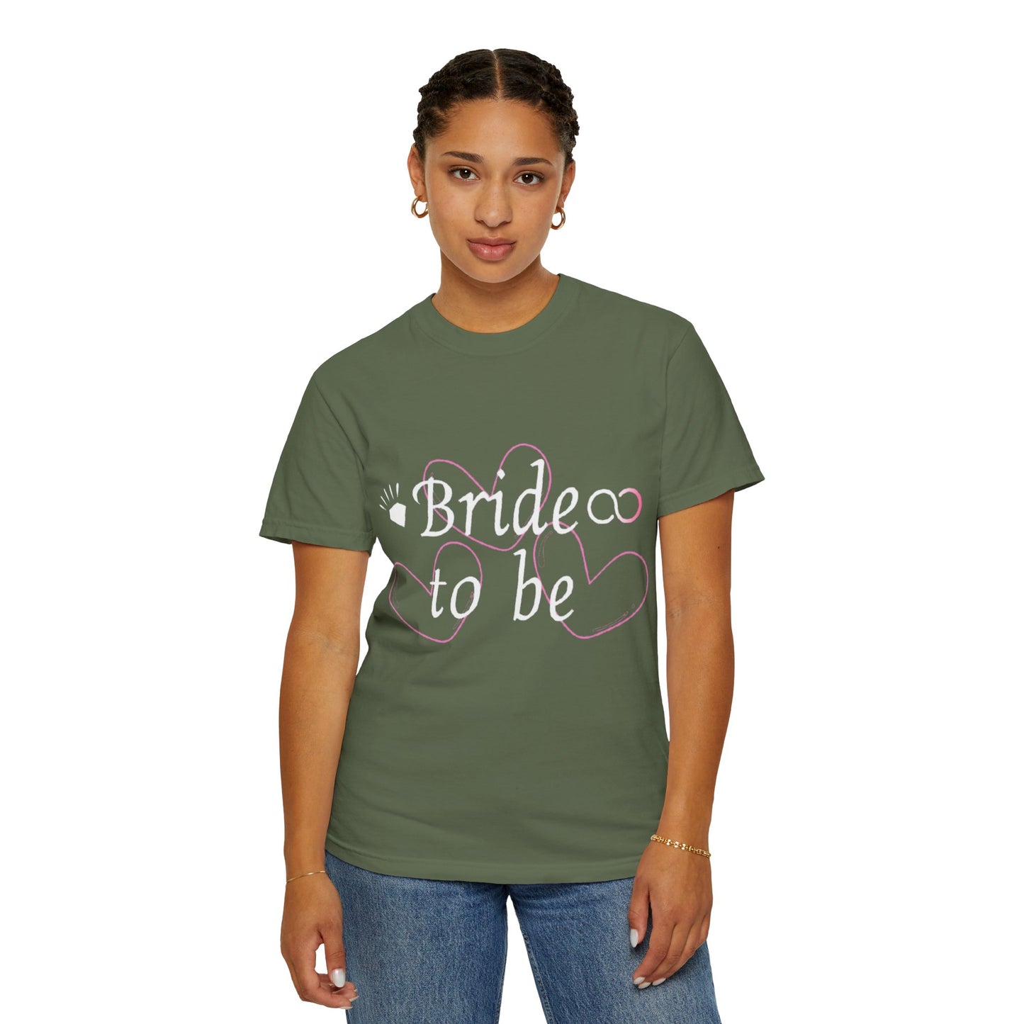 Bride To Be White Text Tshirt