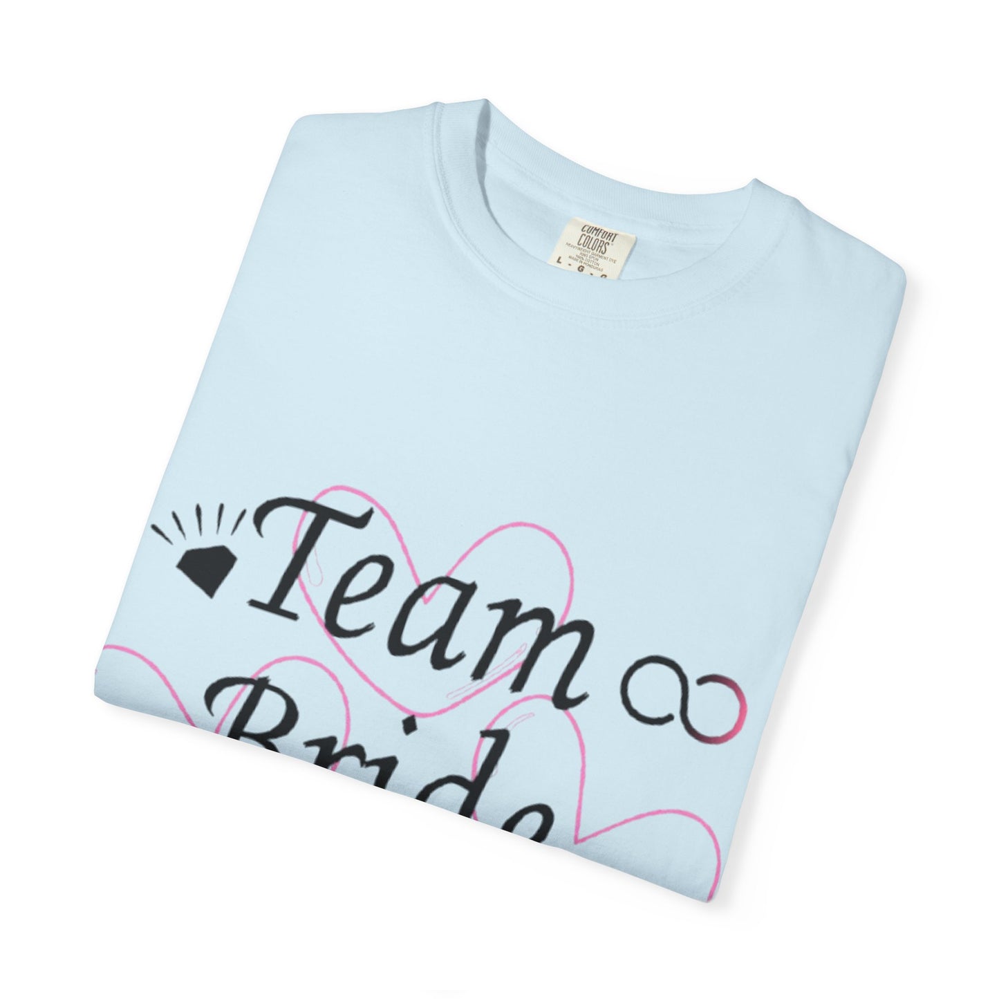 Team Bride to Be Black Text T-Shirt