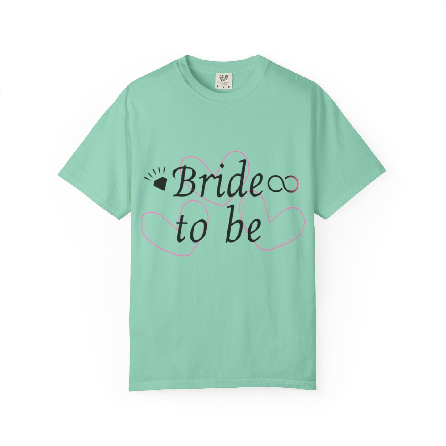Bride to Be Black Text T-Shirt