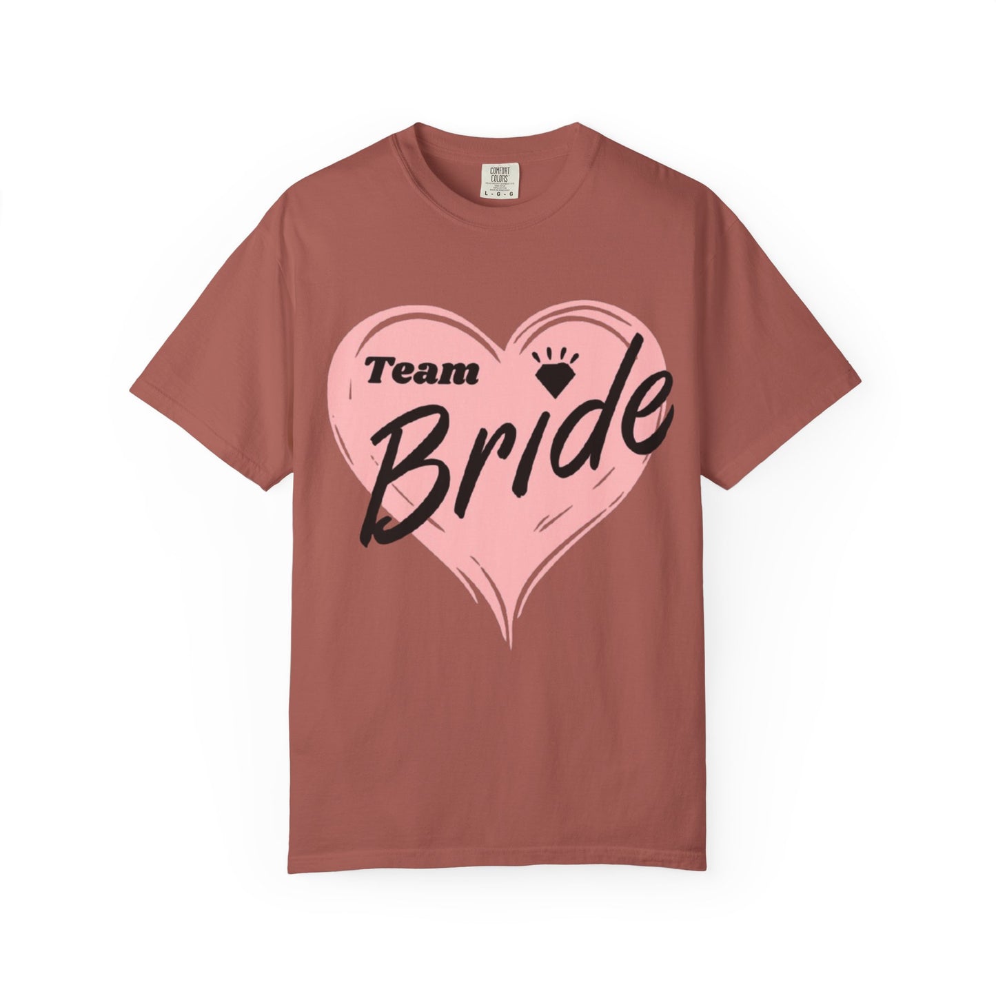Team Bride Heart T-Shirt  Wedding Tee