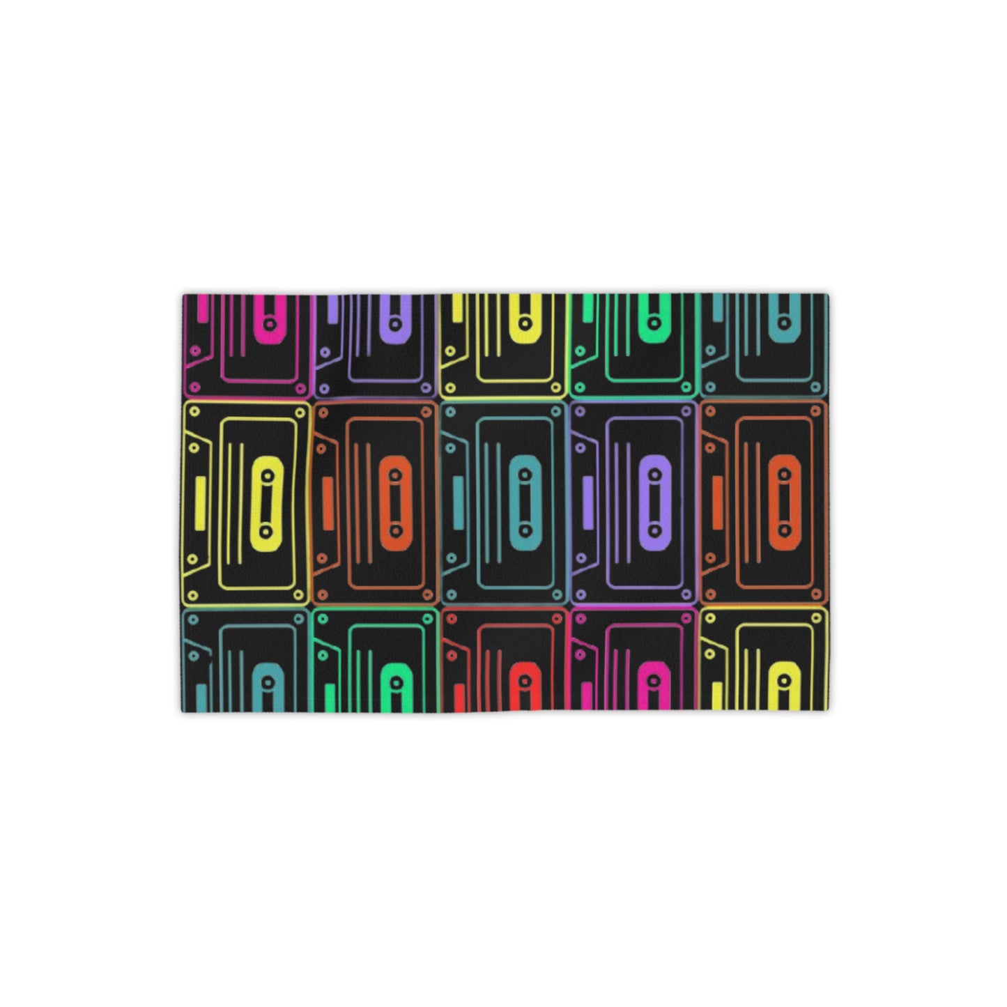 Colorful Retro Cassette Tape Beach Towels