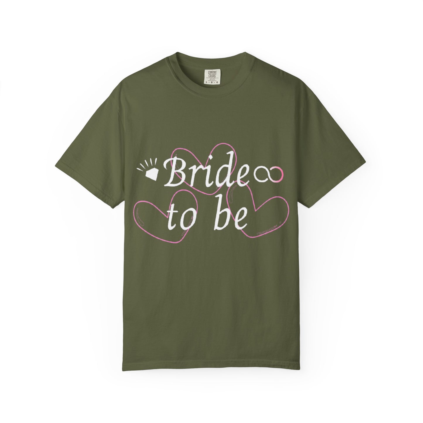 Bride To Be White Text Tshirt