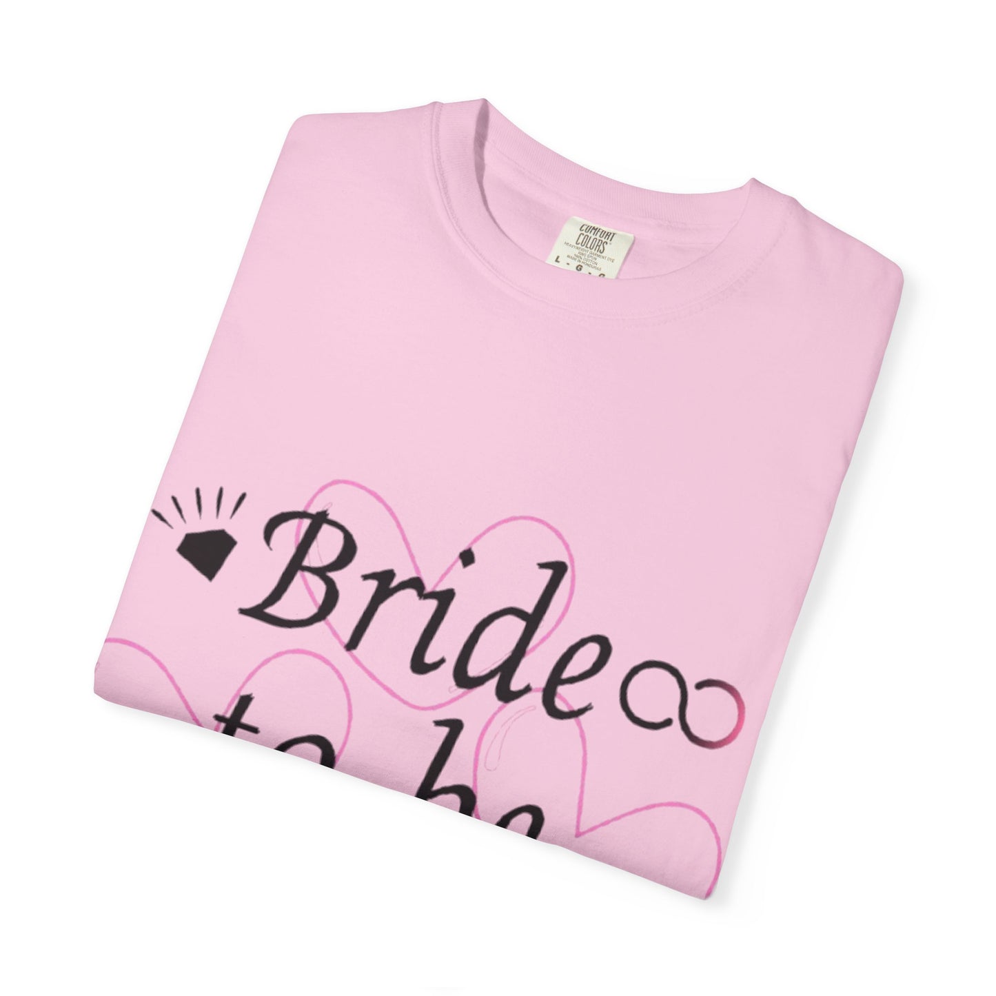 Bride to Be Black Text T-Shirt