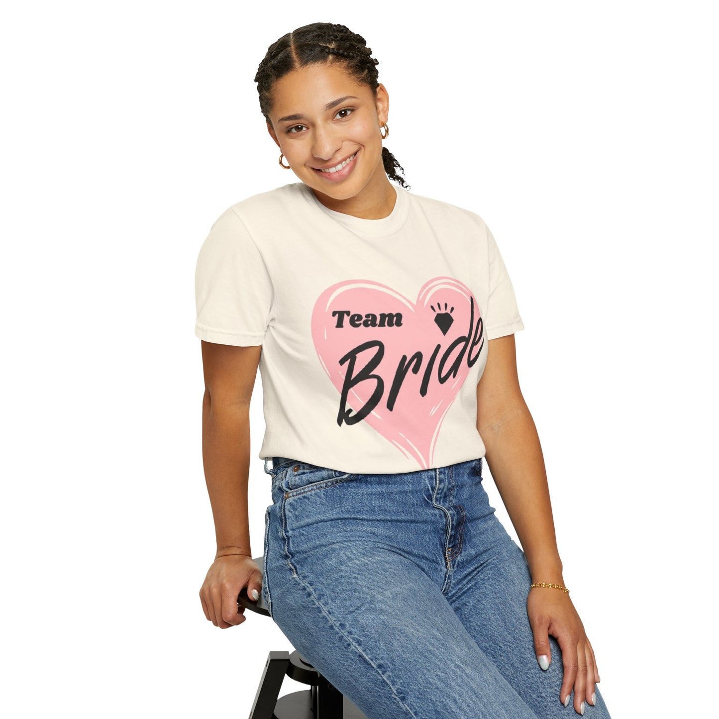 Team Bride Heart T-Shirt  Wedding Tee