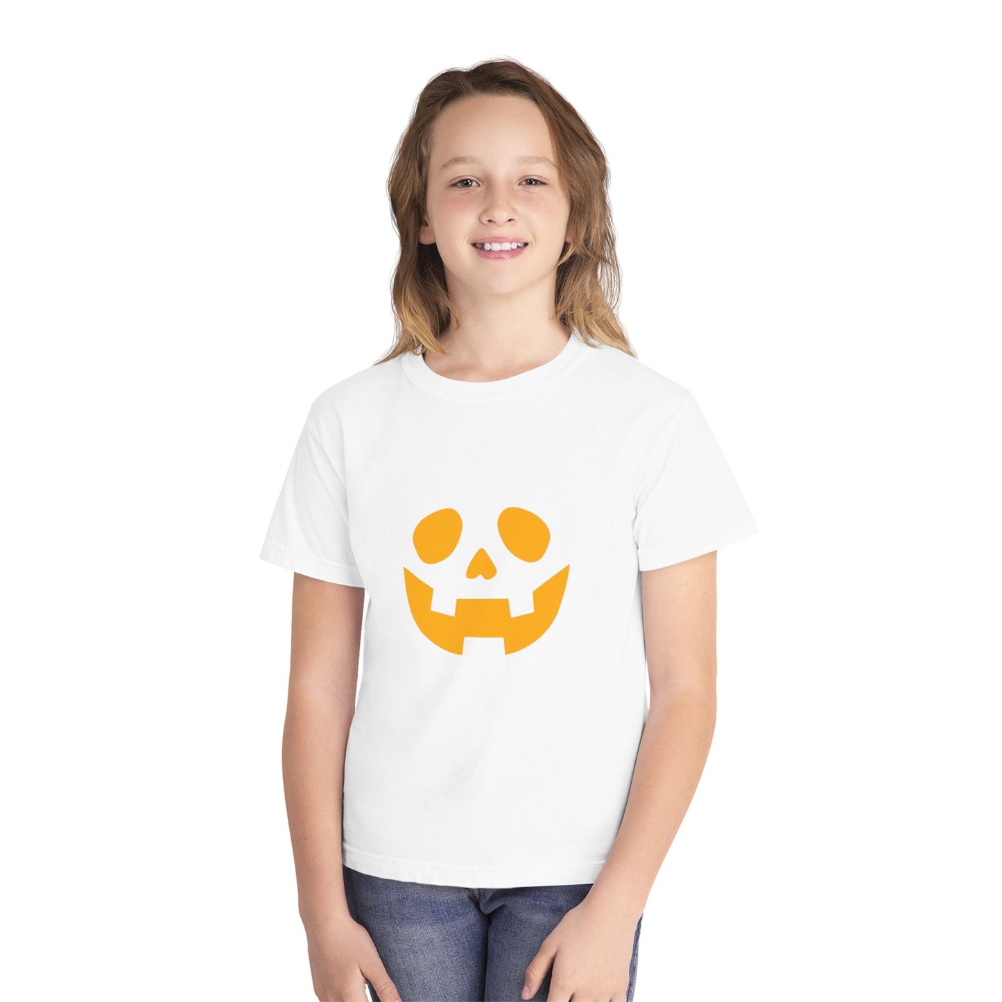 Spooky Halloween Youth Tee (Orange)