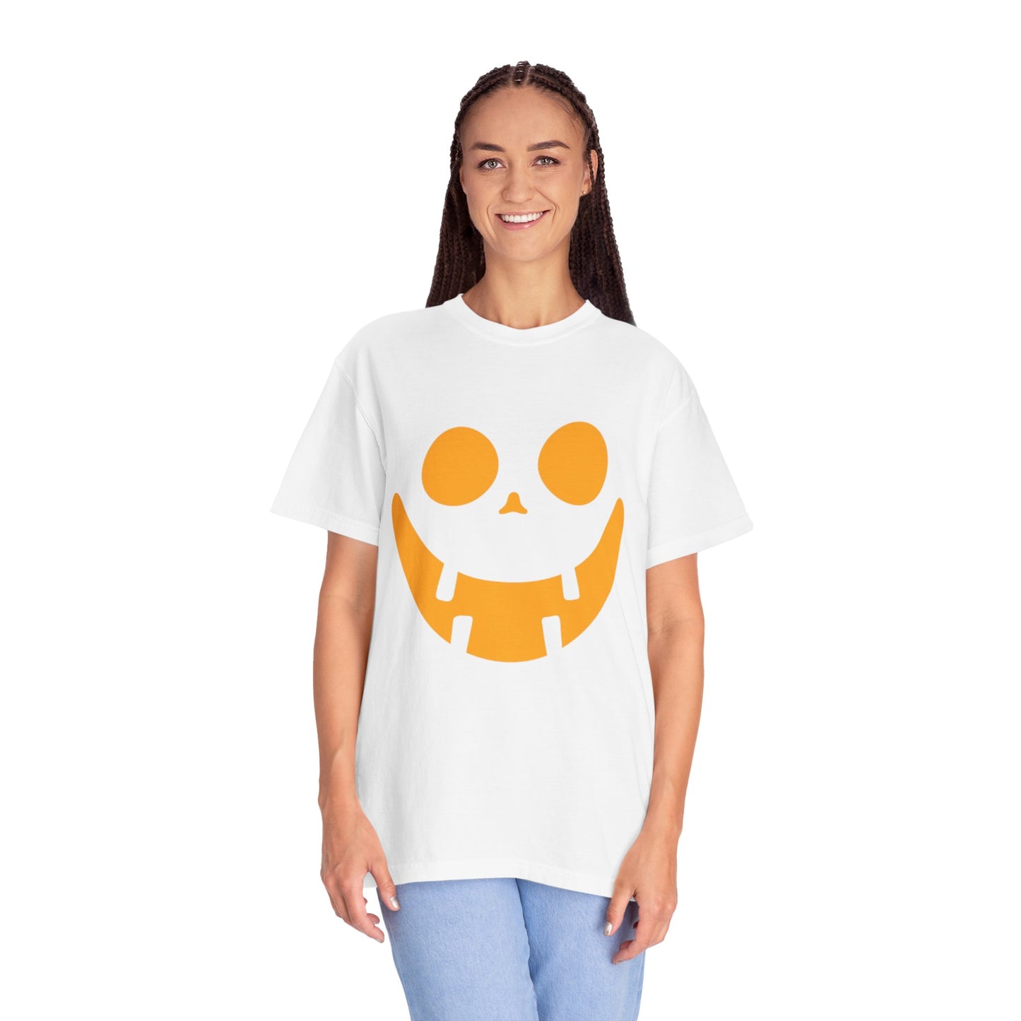 Smiley Face Halloween T-Shirt (Orange)
