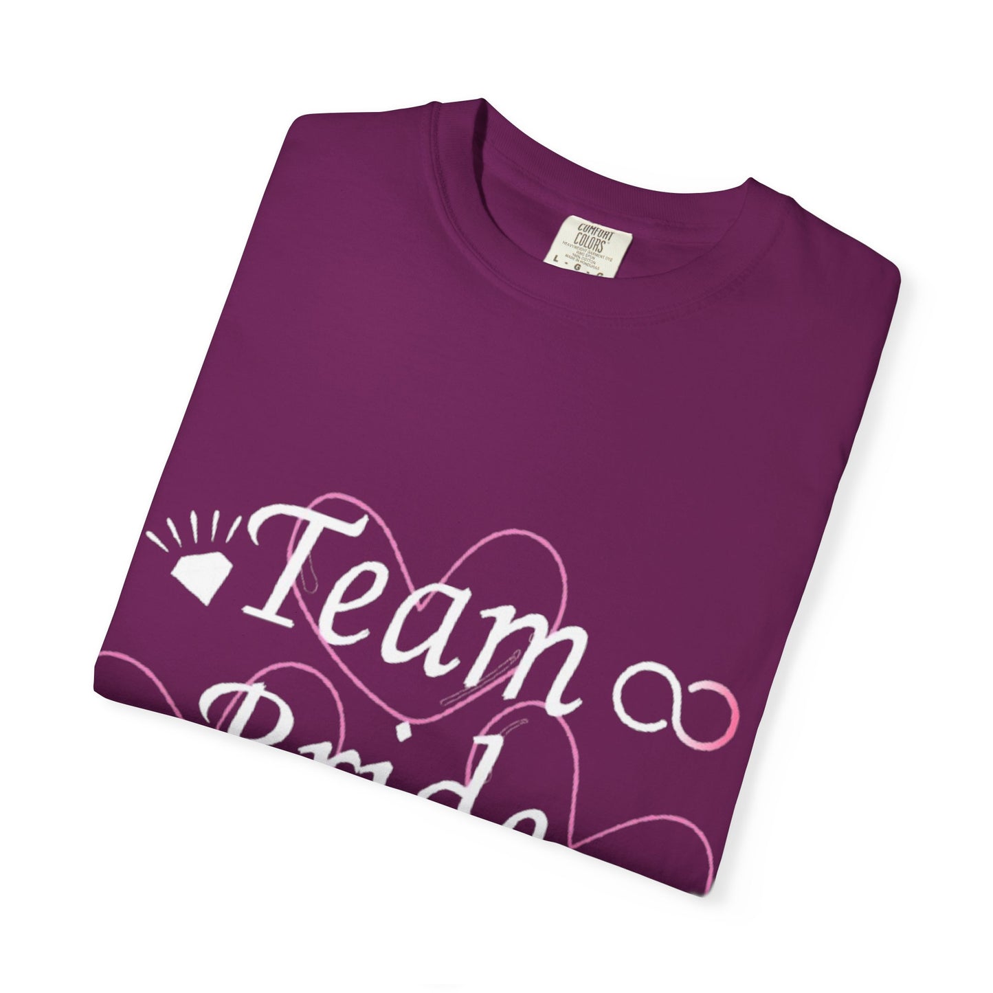 Team Bride White Text Tshirt