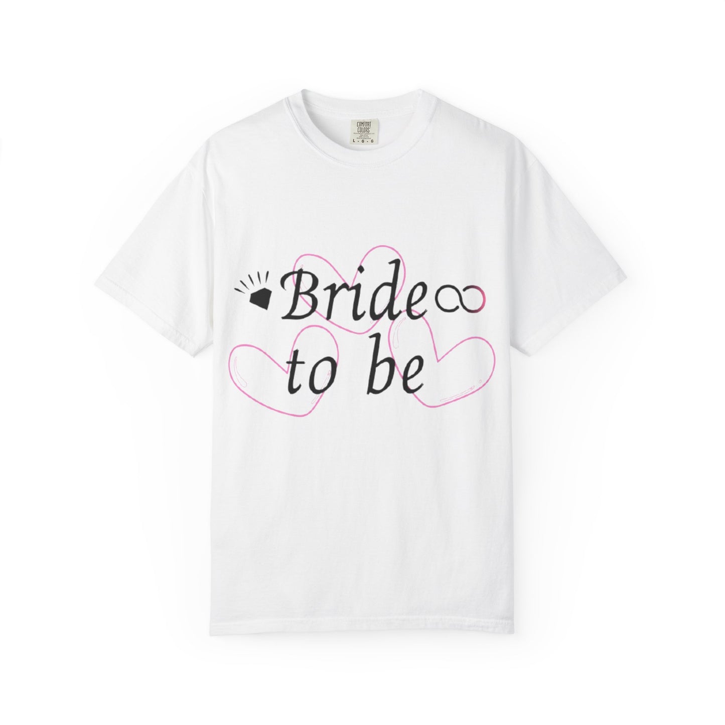 Bride to Be Black Text T-Shirt