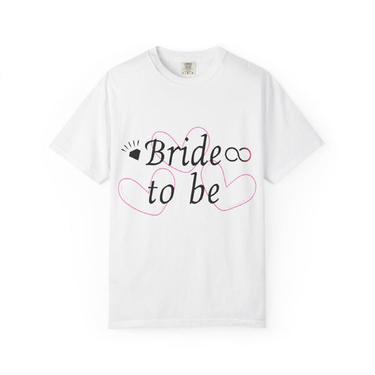 Bride to Be Black Text T-Shirt