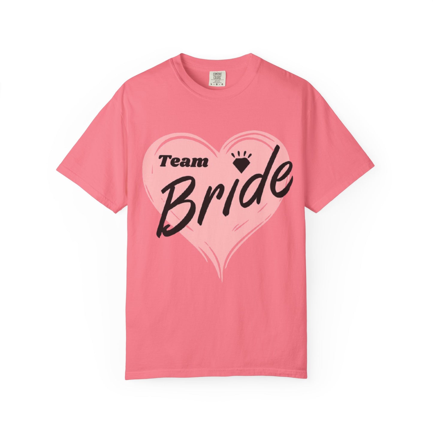 Team Bride Heart T-Shirt  Wedding Tee
