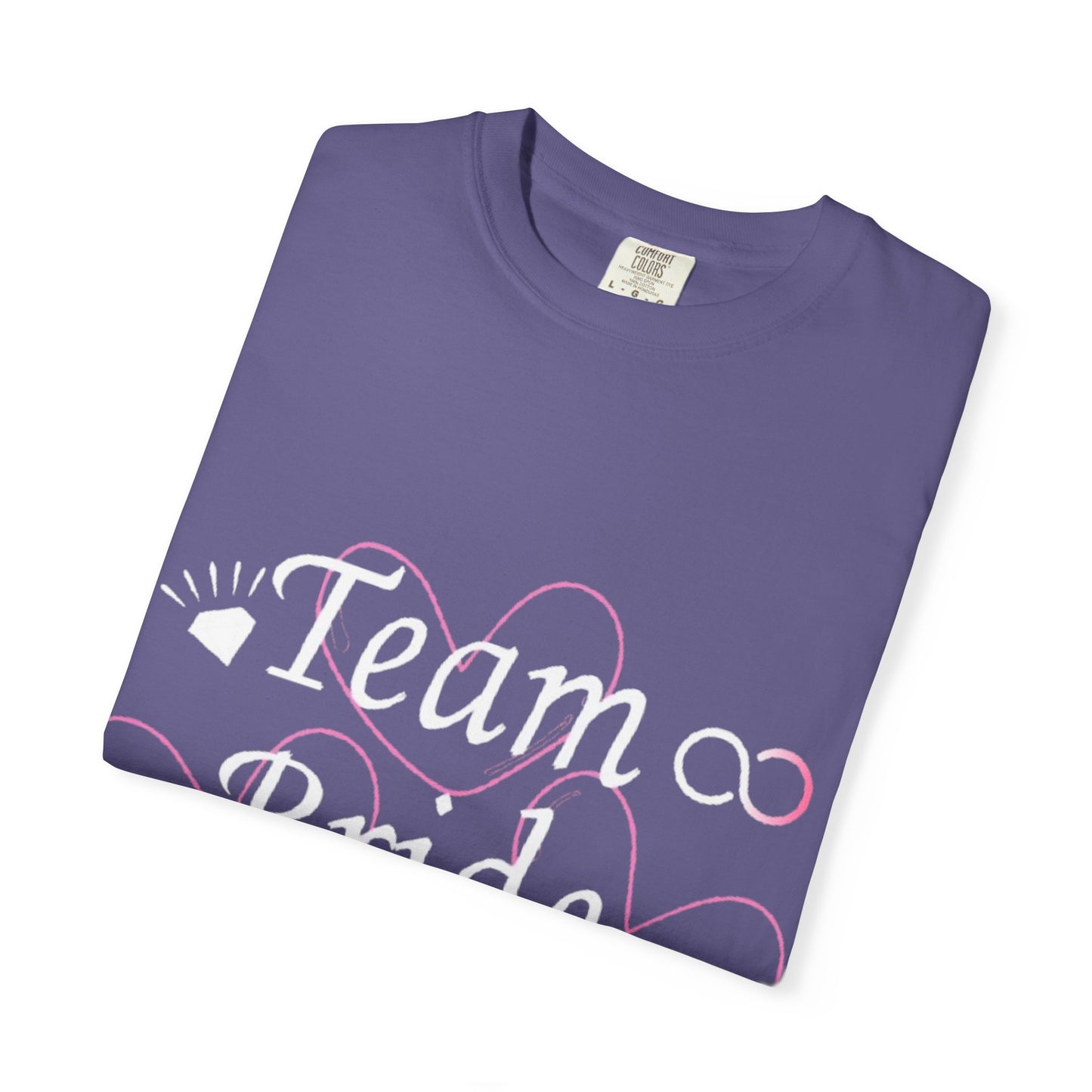 Team Bride White Text Tshirt