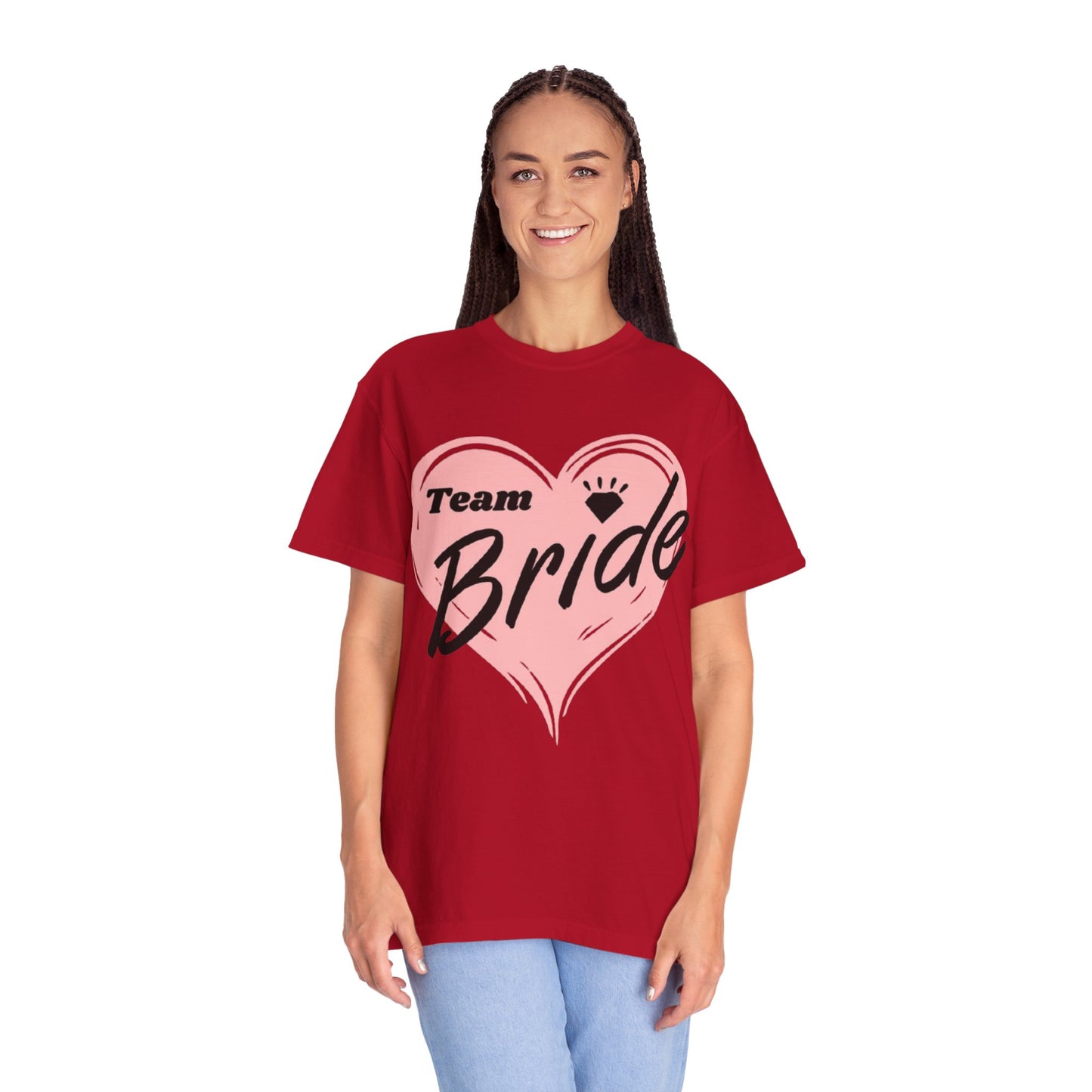 Team Bride Heart T-Shirt  Wedding Tee