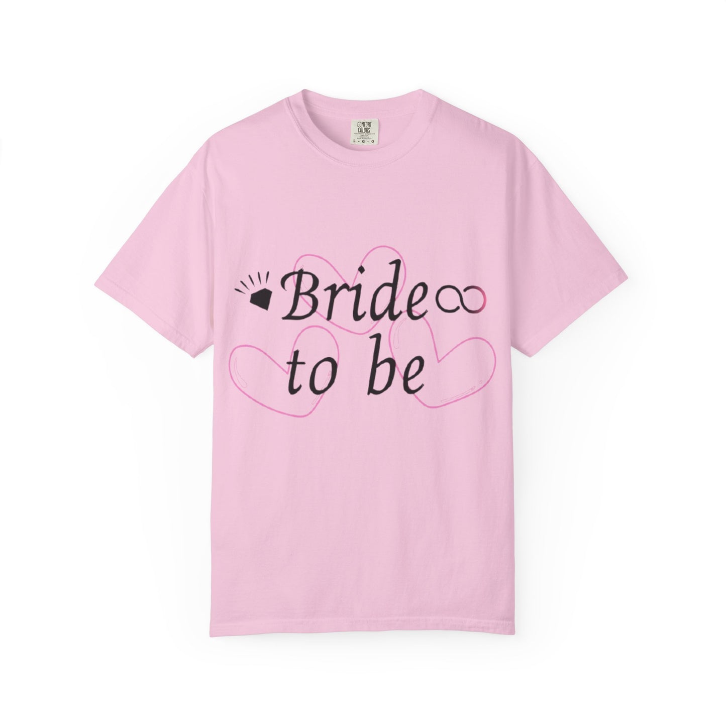 Bride to Be Black Text T-Shirt