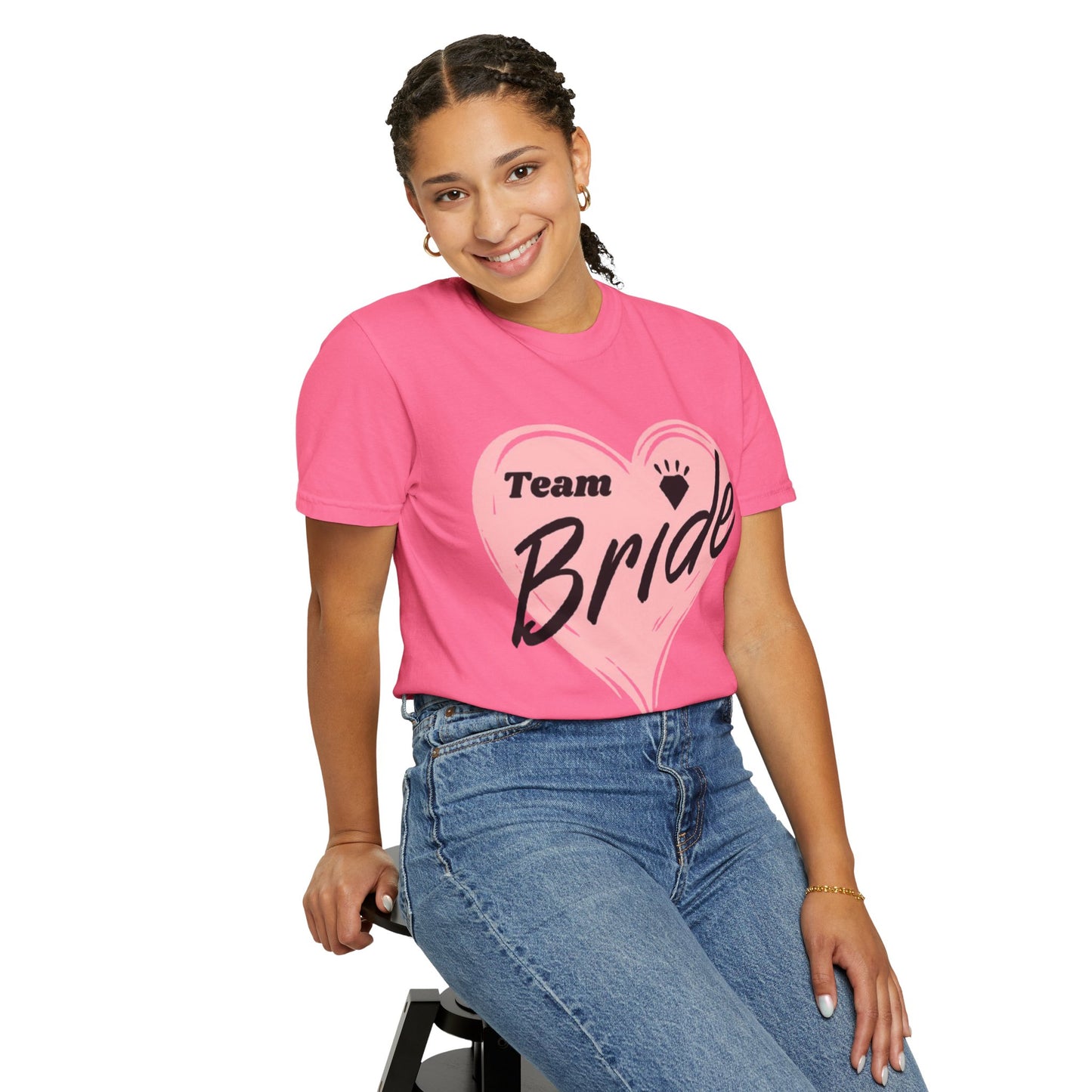 Team Bride Heart T-Shirt  Wedding Tee