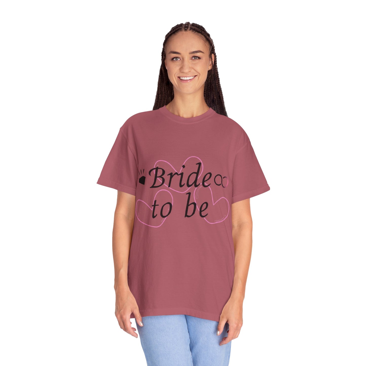 Bride to Be Black Text T-Shirt