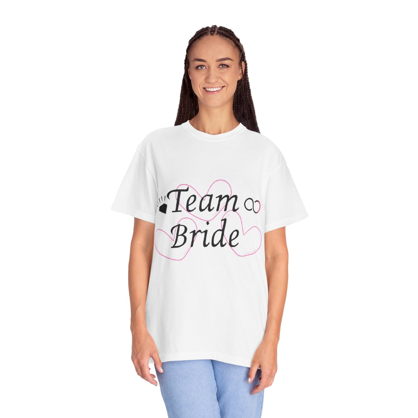 Team Bride to Be Black Text T-Shirt