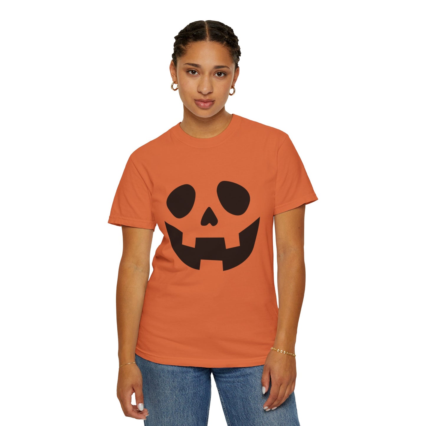 Halloween Black Pumpkin Face T-Shirt