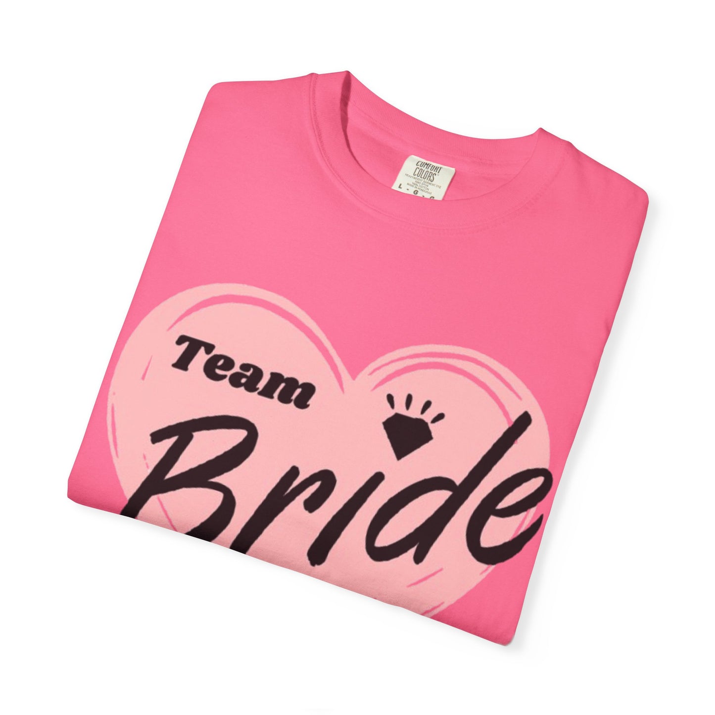 Team Bride Heart T-Shirt  Wedding Tee