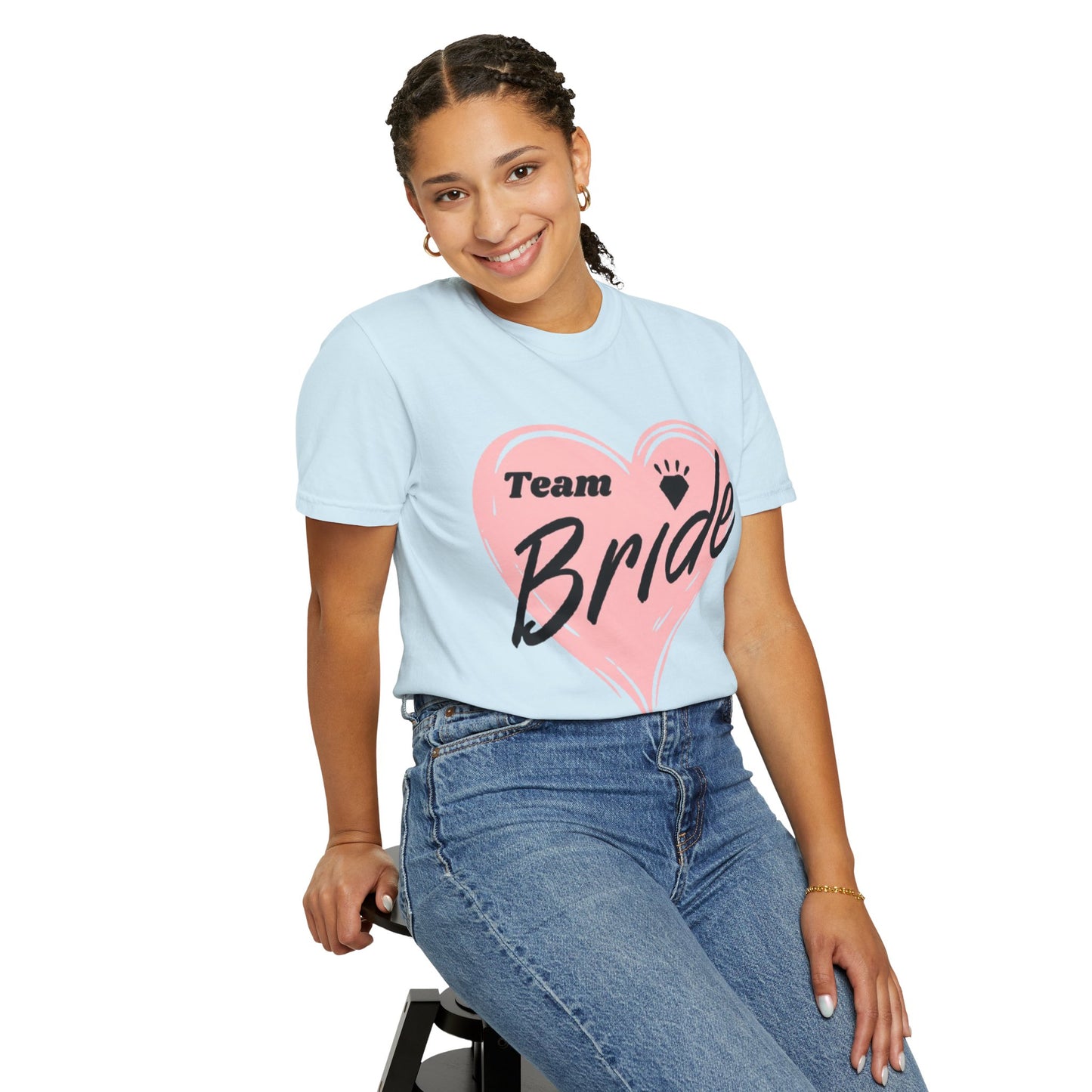 Team Bride Heart T-Shirt  Wedding Tee