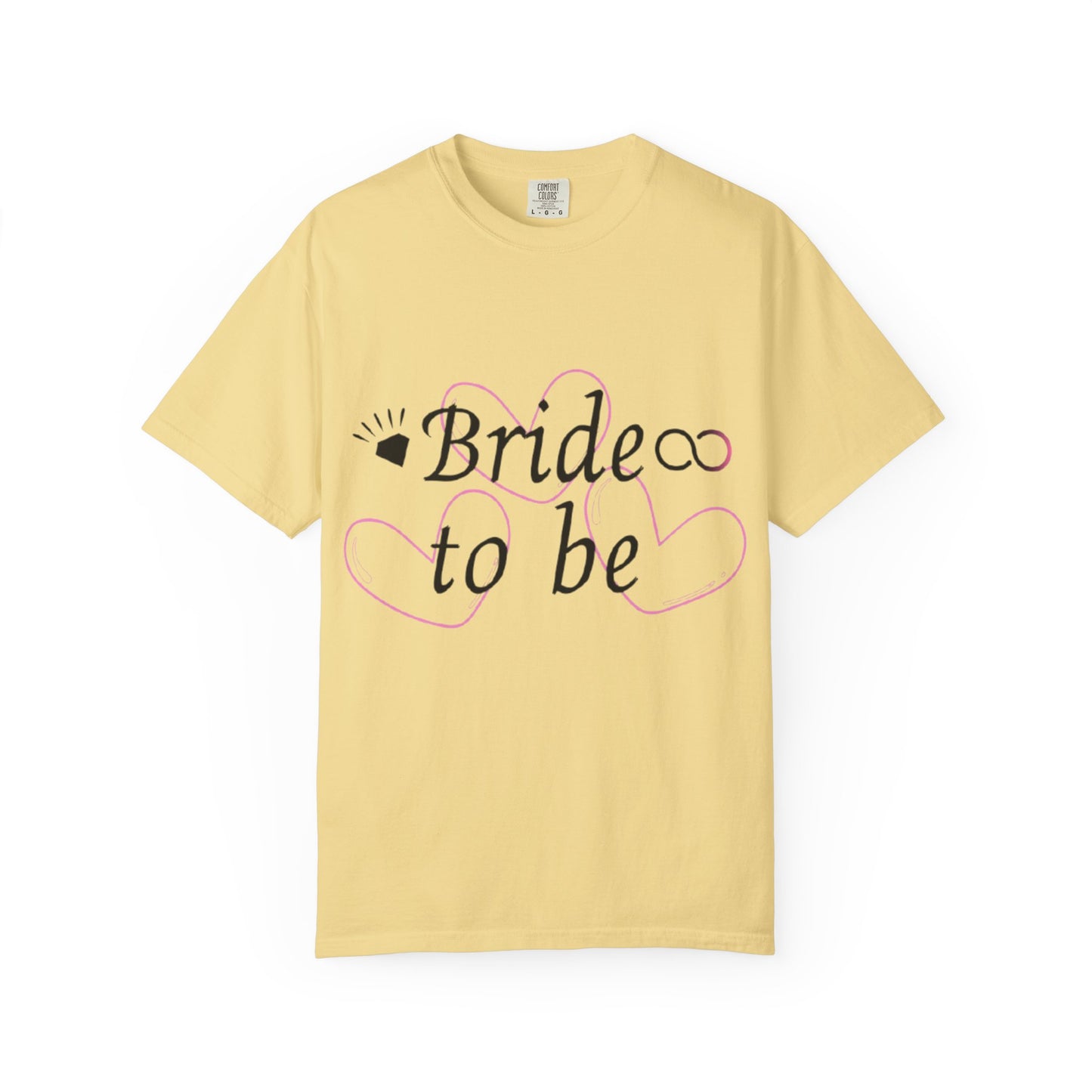 Bride to Be Black Text T-Shirt
