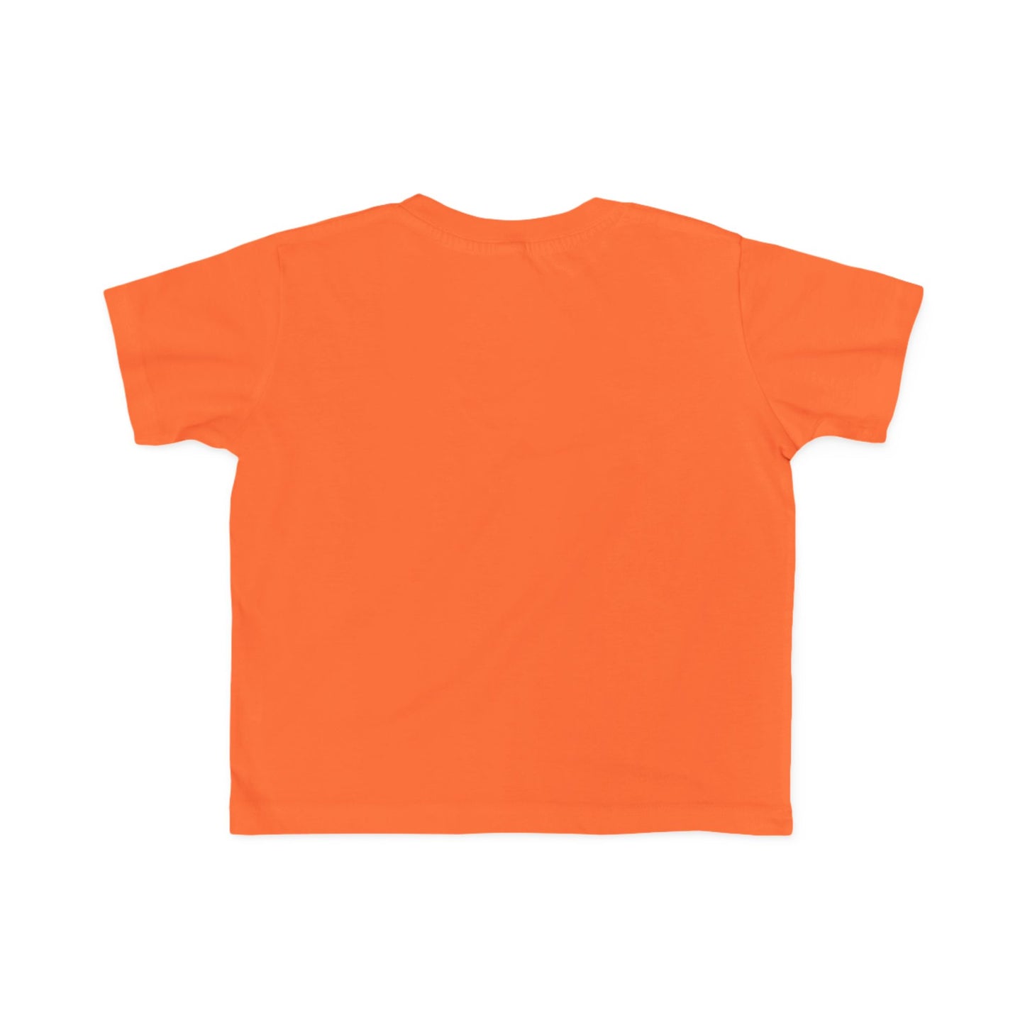 Toddler Midweight Tee with Playful Face Design (White)