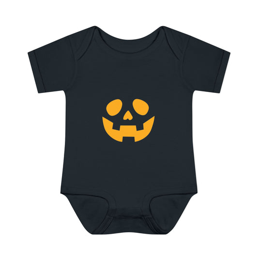 Spooky Halloween Infant Bodysuit (Orange)