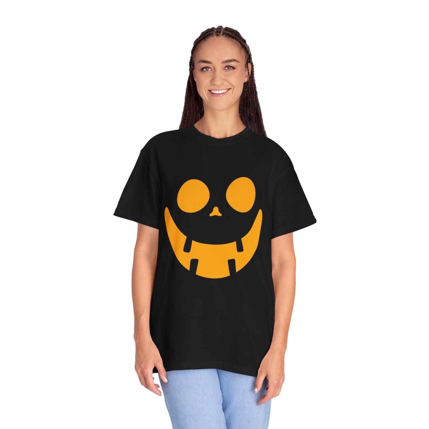 Smiley Face Halloween T-Shirt (Orange)