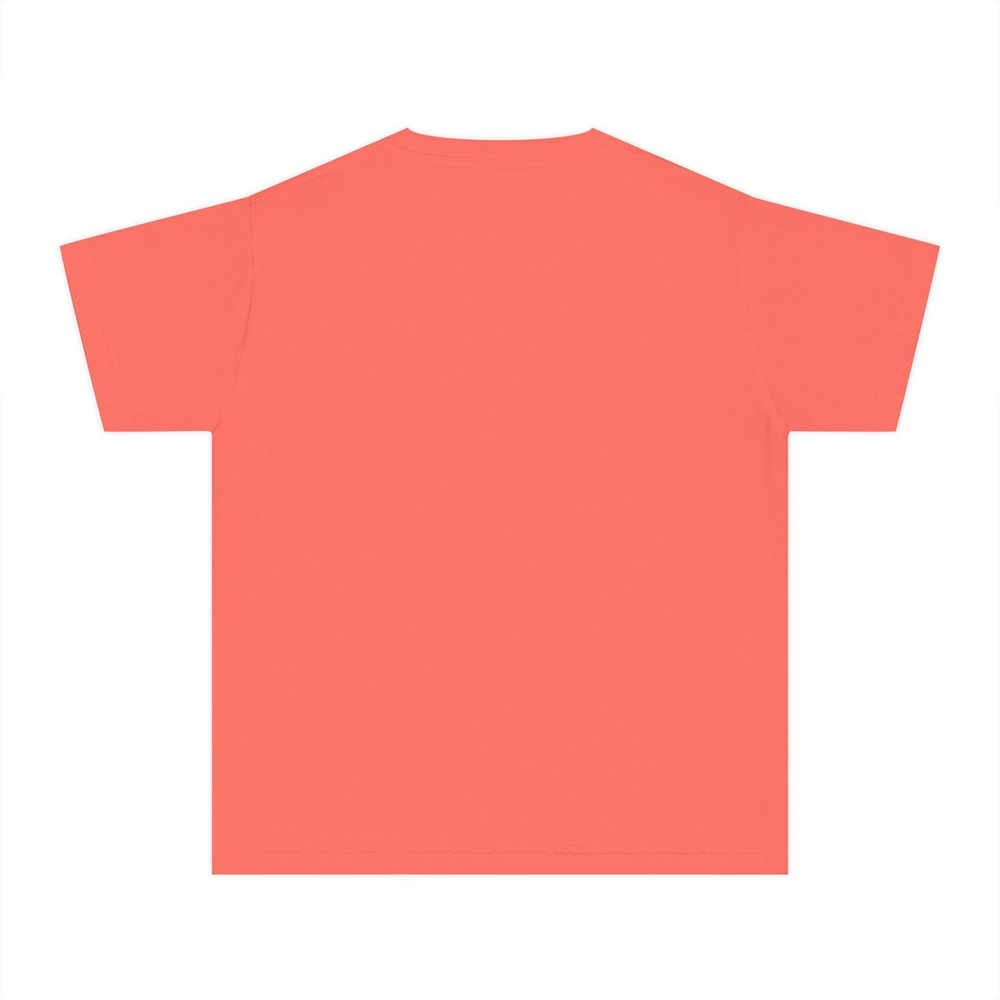 Youth Midweight Tee with Playful Face Design (Black)