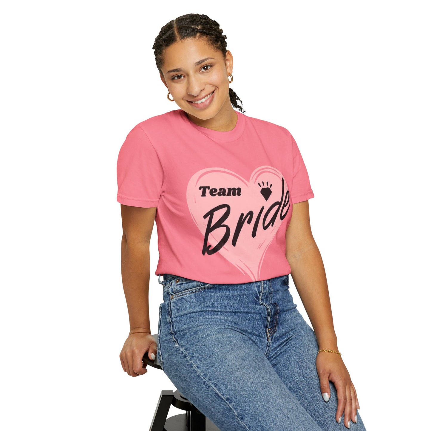Team Bride Heart T-Shirt  Wedding Tee
