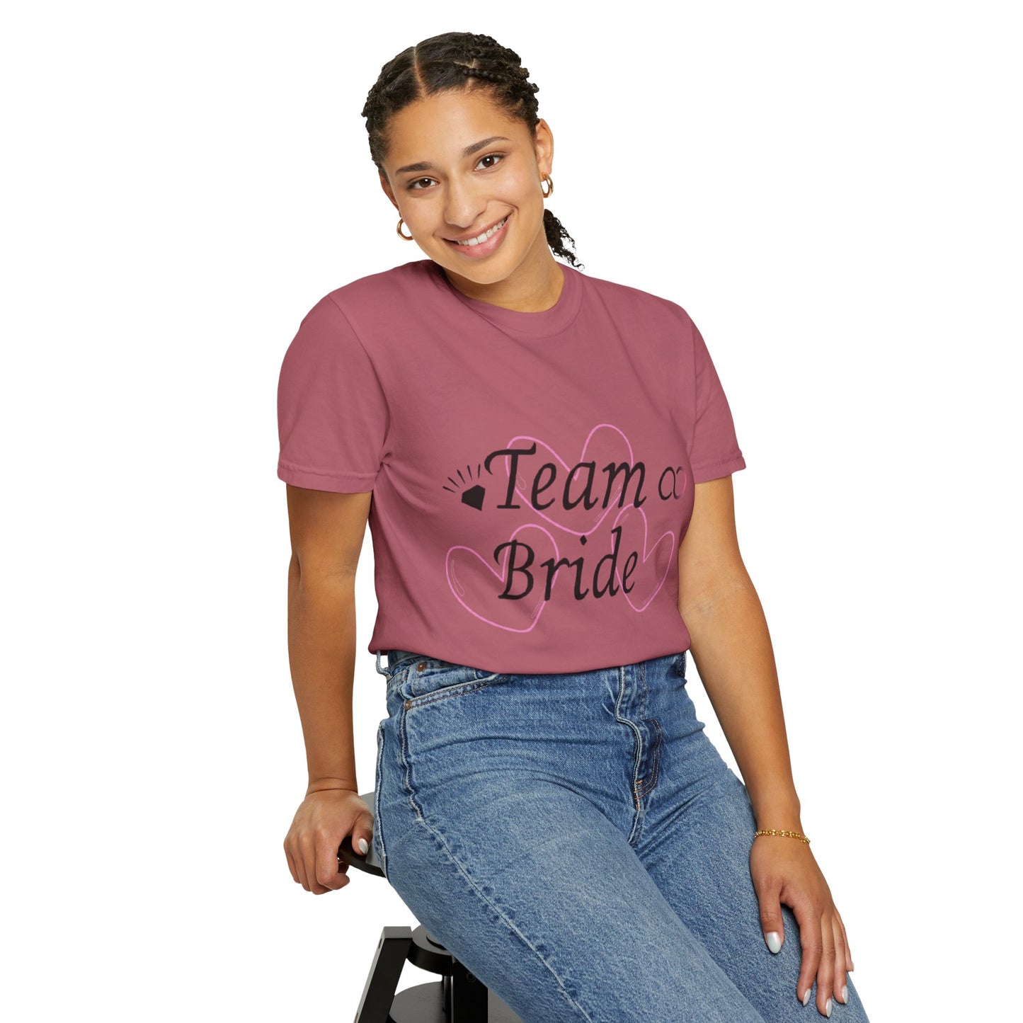 Team Bride to Be Black Text T-Shirt