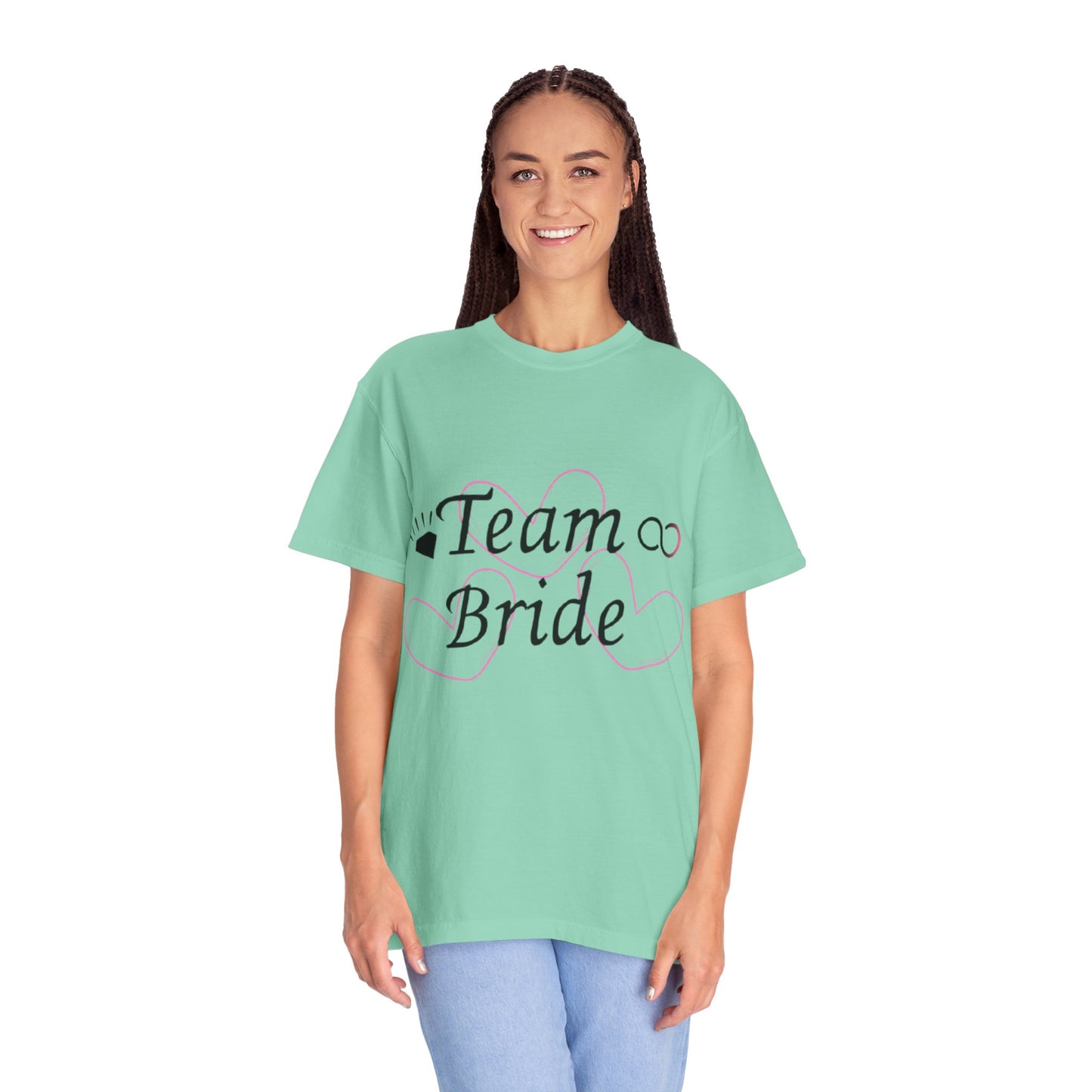 Team Bride to Be Black Text T-Shirt