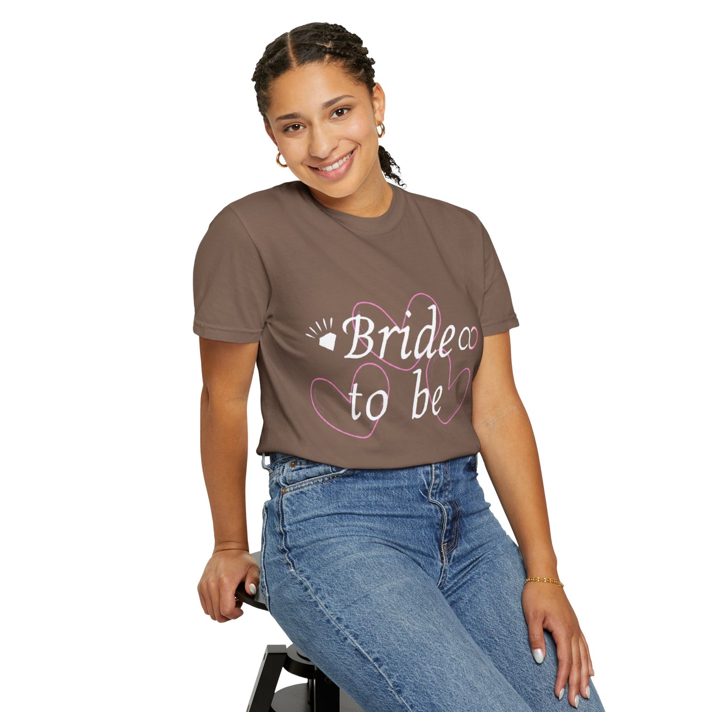 Bride To Be White Text Tshirt