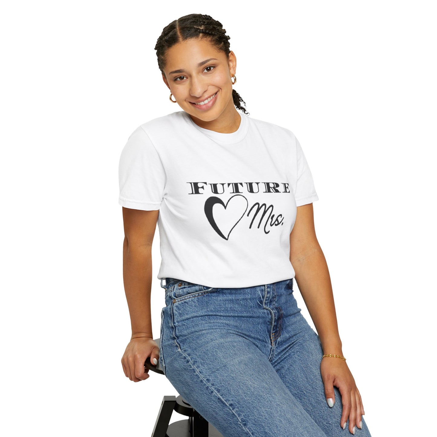 Future Mrs. Black Text T-shirt