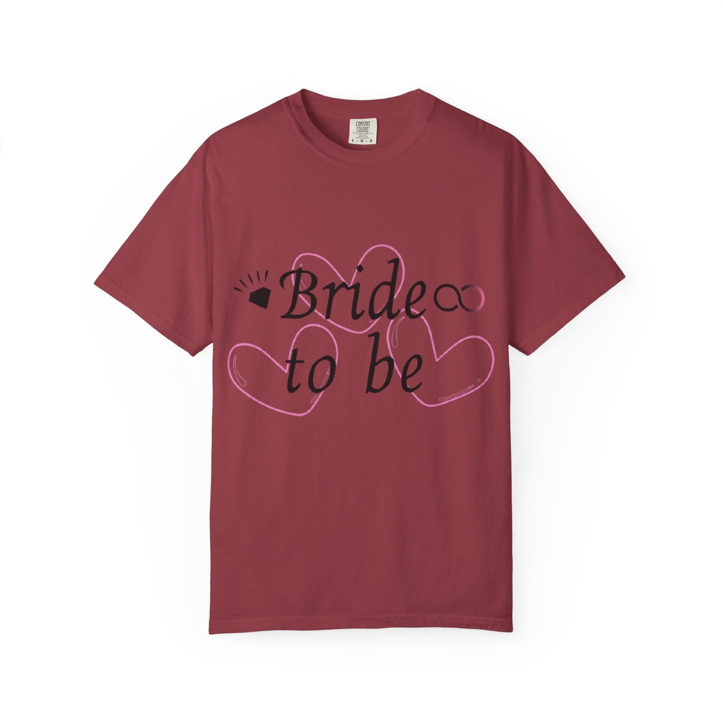 Bride to Be Black Text T-Shirt