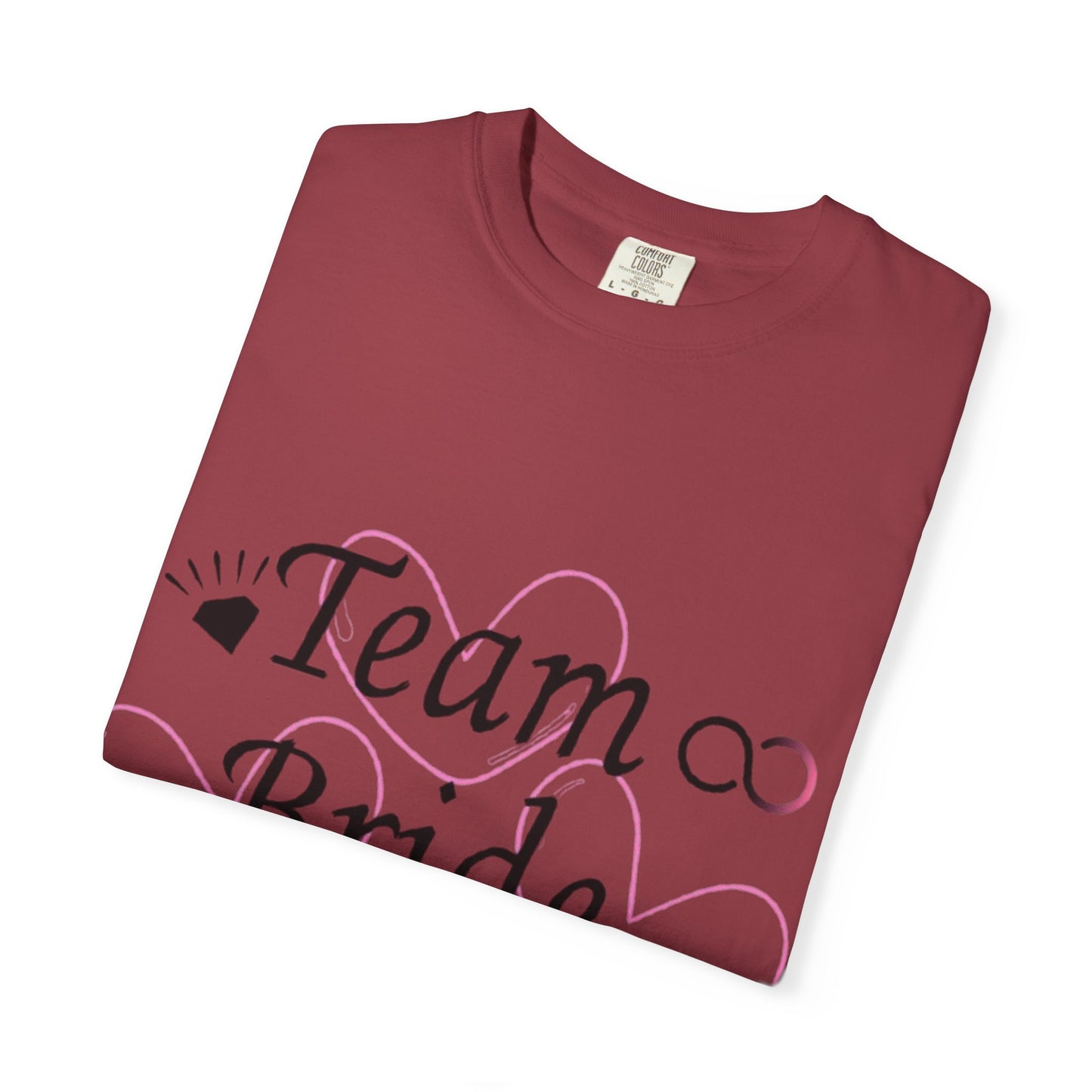 Team Bride to Be Black Text T-Shirt
