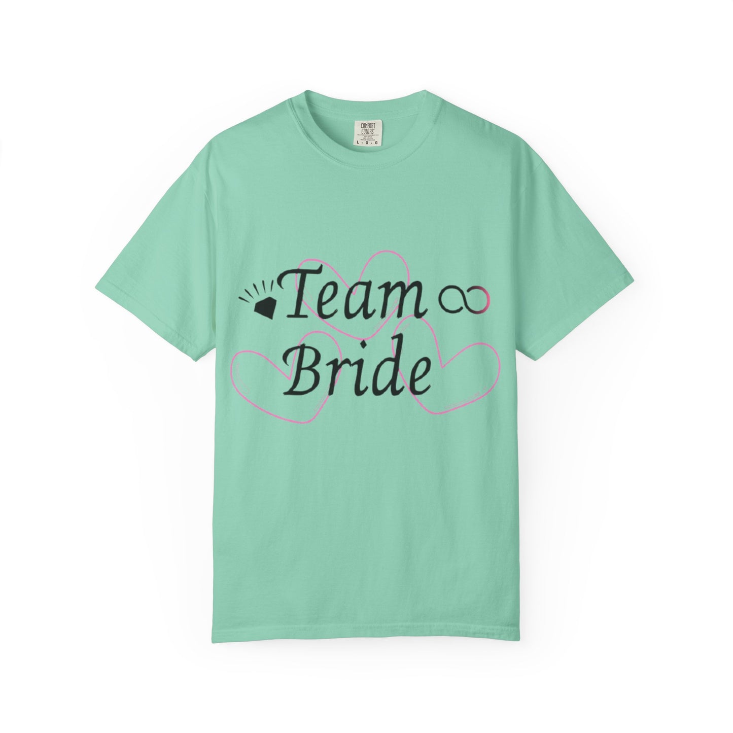 Team Bride to Be Black Text T-Shirt